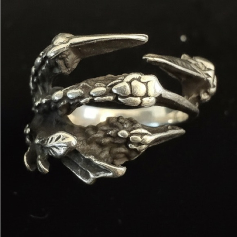 Sterling Silver Taxco Bird Claw Ring